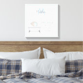 ベビーゾウ泡風呂ボーイ誕生のお知らせ キャンバスプリント (インサイチュ (寝室))