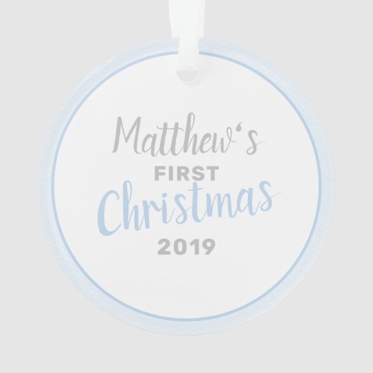 ベビーゾウ泡風呂初めてのクリスマス オーナメント (裏面)