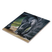 ベビーゾウ灰色かわいい タイル (側面)