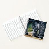 ベビーゾウ灰色かわいい ノートブック (内部)