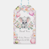 ベビーゾウ牡丹&バルーンありがとう ギフトタグ (裏面)