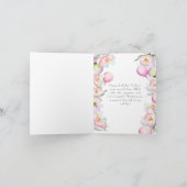 ベビーゾウ牡丹&バルーン誕生日 カード (内部)