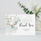 ベビーゾウ緑ユーカリサンキューカード エンクロージャーカード (スタンド正面)