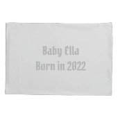 ベビーゾウ花ベビー 枕カバー (裏面)