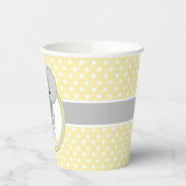 ベビーゾウ赤ちゃんシャワーパーソナライズされた 紙コップ (左)