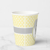 ベビーゾウ赤ちゃんシャワーパーソナライズされた 紙コップ (右)