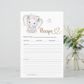 ベビーゾウ赤ちゃんシャワーレシピ (スタンド正面)