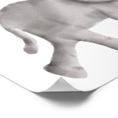 ベビーゾウ赤ちゃんシャワー歓迎の看板ポスター ポスター (角)