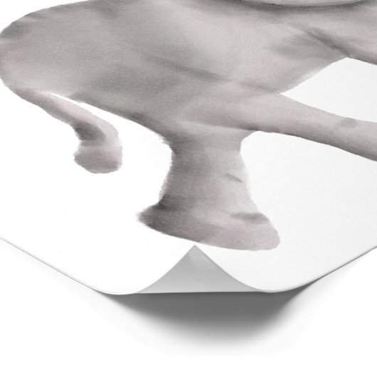 ベビーゾウ赤ちゃんシャワー歓迎の看板ポスター ポスター (角)