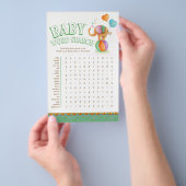 ベビーゾウ赤ちゃんシャワー語検索 チラシ (ハンドル)