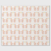 ベビーゾウ赤ちゃんシャワー ラッピングペーパー (フラット)