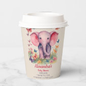 ベビーゾウ赤ちゃんシャワー 紙コップ (裏面)