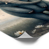 ベビーゾウ・アフリカ動物 | Elephant Wallプリント ポスター (角)