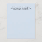 ベビーゾウ《キリスト教》洗礼式や命名式招待状forガールズジャングル チラシ (裏面)