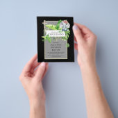 ベビーゾウ《キリスト教》洗礼式や命名式招待状forガールズジャングル チラシ (手)