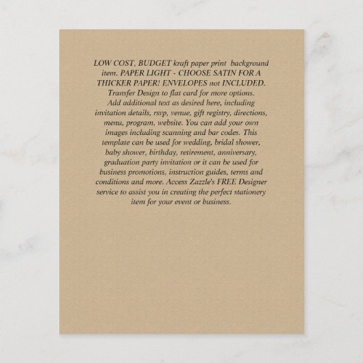 ベビーゾウ《キリスト教》洗礼式や命名式招待状forガールズジャングル チラシ (裏面)