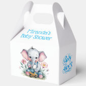 ベビーゾウ（トラックの赤ちゃんシャワー付） フェイバーボックス (裏面)