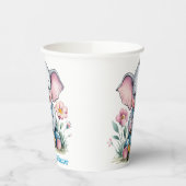 ベビーゾウ(トラックの赤ちゃんシャワー付) 紙コップ (左)