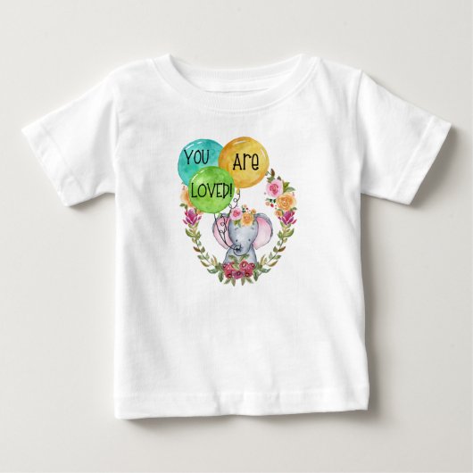 ベビーゾウ ベビーTシャツ (正面)