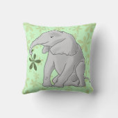 ベビーゾウ&リーフ クッション (裏面)
