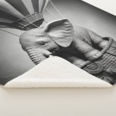 ベビーゾウ（熱気球） シェルパブランケット (3/4)