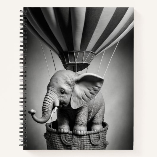 ベビーゾウ(熱気球) ノートブック (正面)