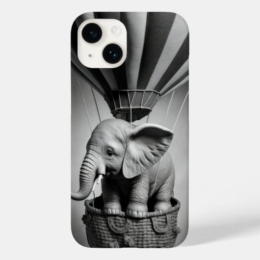 ベビーゾウ（熱気球） Case-Mate iPhoneケース (裏面)