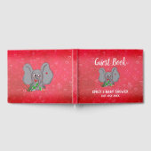 ベビーゾウ（草花） ゲストブック (全面)