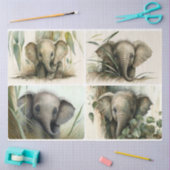 ベビーゾウ 薄葉紙 (クラフト)