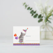 ベビーゾウrhino灰色ディスプレイシャワーカード エンクロージャーカード (スタンド正面)