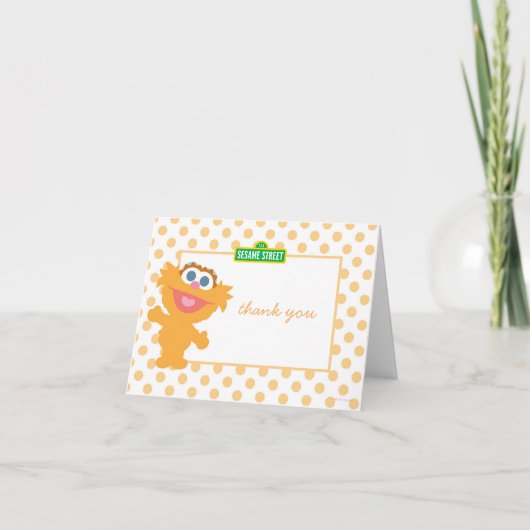 ベビーゾーイ誕生日サンキュー サンキューカード (正面)