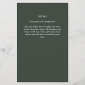 ベビータイガージェンダーがシャワー招待状を明らかにする チラシ (裏面)