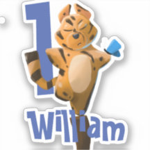 ベビータイガープレイドファースト誕生日 パーソナライズされた