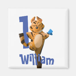 ベビータイガープレイドファースト誕生日  マグネット