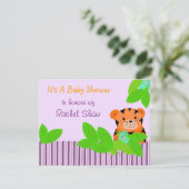 ベビータイガーベビーシャワー招待状 招待状 (スタンド正面)