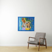 ベビータイガー「Art by Kids」 タペストリー (インサイチュ(横))
