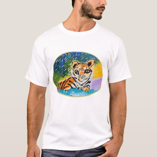 ベビータイガー「Art by Kids」 Tシャツ (正面)