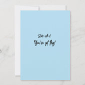 ベビータートルノートカード 招待状 (裏面)