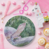 ベビータートルハッピーバースデー ペーパープレート (パーティー)