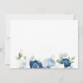 ベビーダスティブルーフローラ植物妊娠を明らかにする 案内状 (裏面)