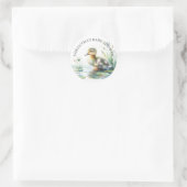 ベビーダックウォーターカラーサンキュー ラウンドシール (バッグ)