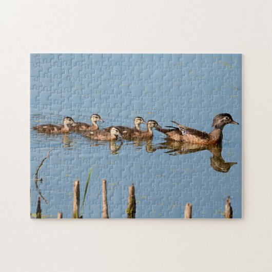 ベビーダックス後を追ズマママジグソーパズル ジグソーパズル (横)