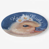 ベビーダックハッピーバースデー ペーパープレート (アングル)