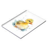 ベビーダック水彩螺旋状写真ノートブック ノートブック (左側)