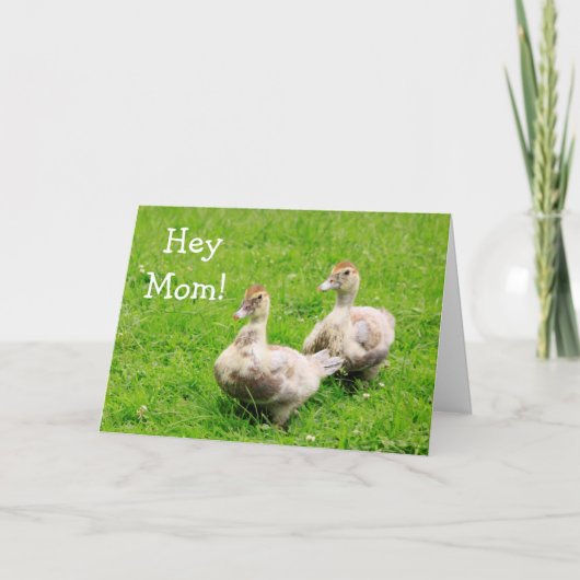 ベビーダック用ママ誕生日カード カード (正面)