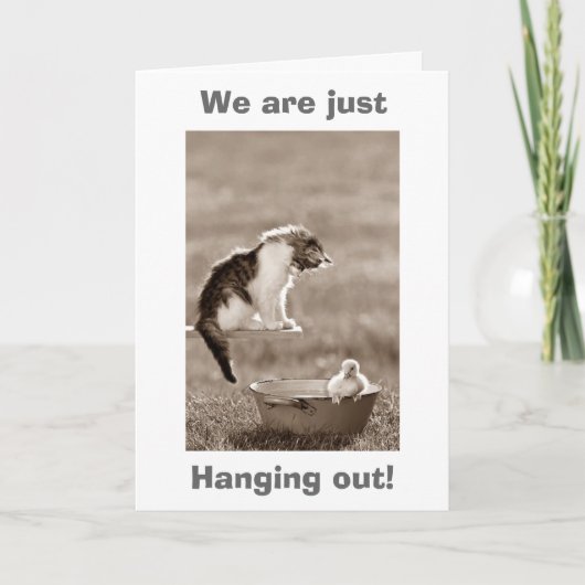 ベビーダック「ハッピーバースデー」 カード (正面)