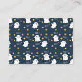 ベビーダークブルーハロウィーン囲いカード用の本 エンクロージャーカード (裏面)