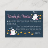 ベビーダークブルーハロウィーン囲いカード用の本 エンクロージャーカード (正面)