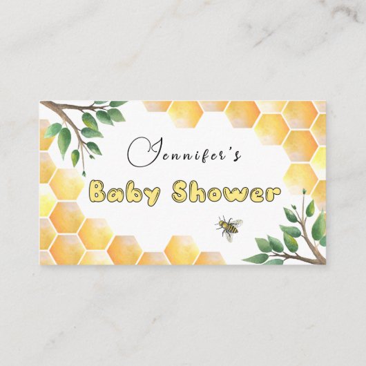 ベビーチケットのための甘い エンクロージャーカード (裏面)