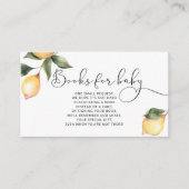 ベビーチケット用水色レモンブック エンクロージャーカード (正面)